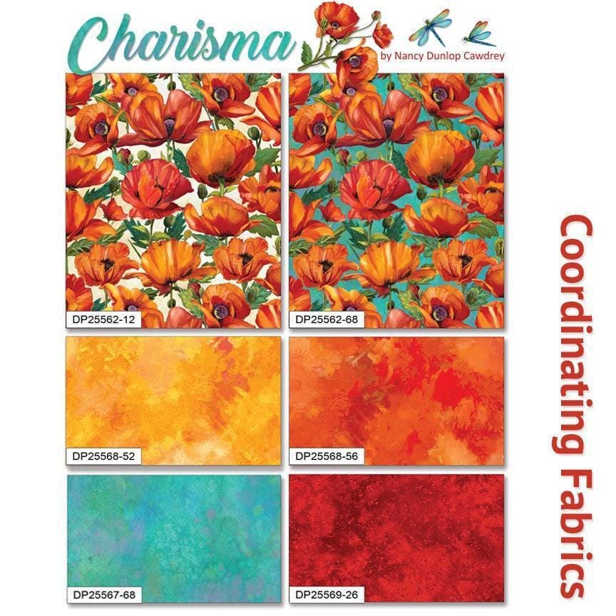Red Blender Fabric - Charisma Collection - 100% Cotton - Northcott - Charisma Collection - Ships NEXT DAY