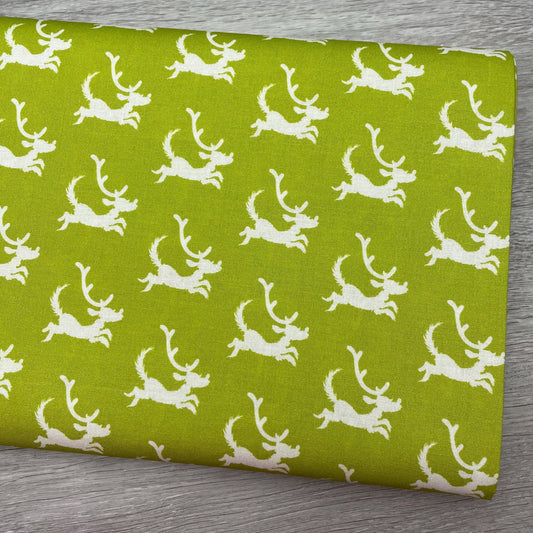 Grinch Fabric - Lime Dogs - How the Grinch Stole Christmas