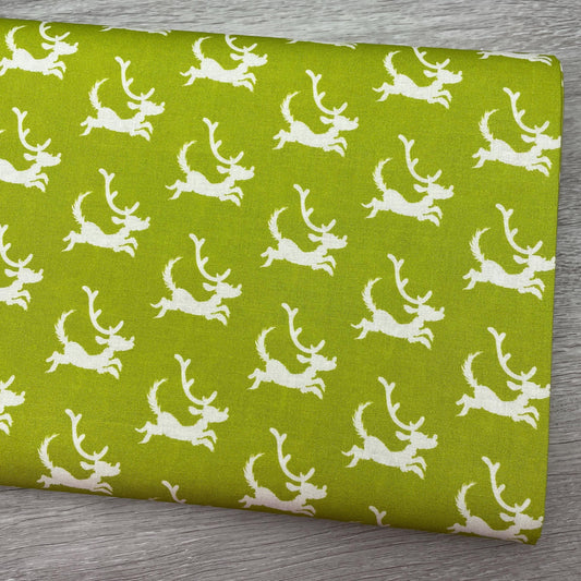 Grinch Fabric - Lime Dogs - How the Grinch Stole Christmas