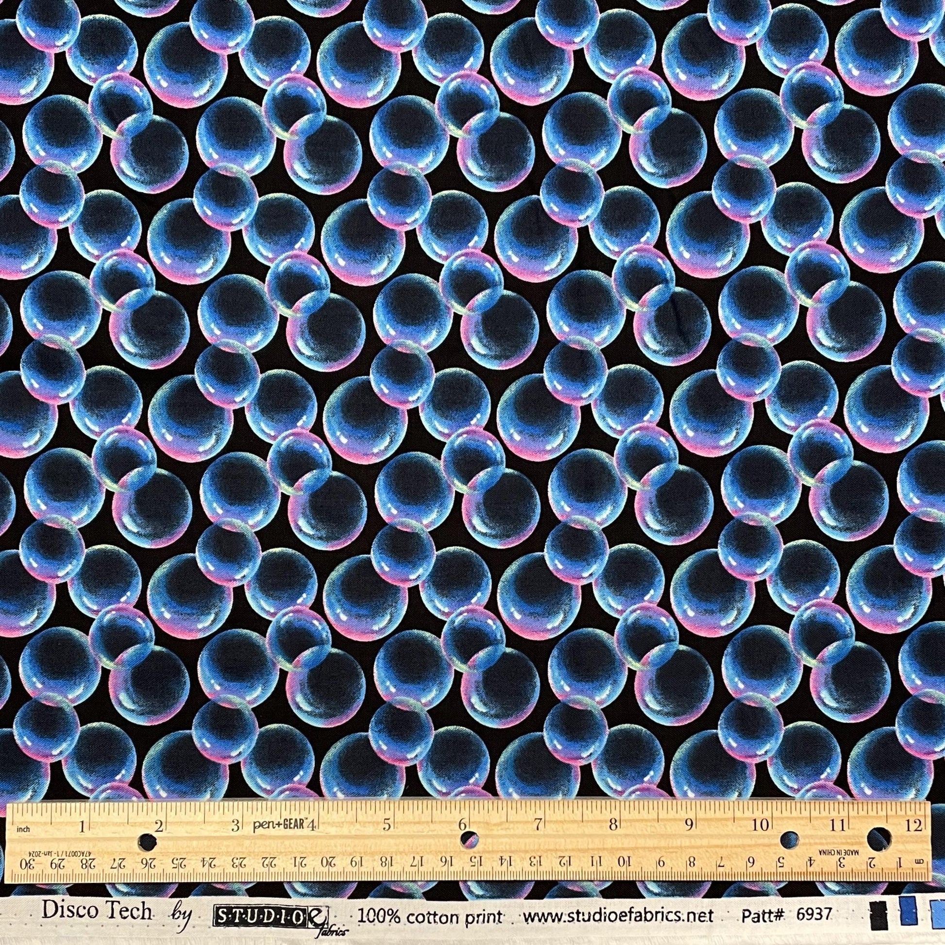 Bubble Fabric - Disco Tech collection