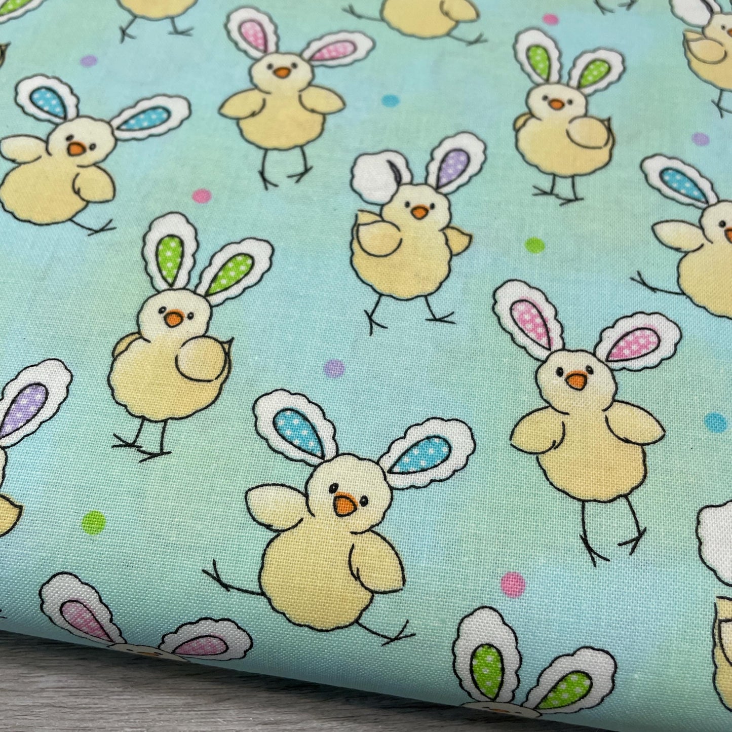 Chicks with Bunny Ears Fabric - Discontinued