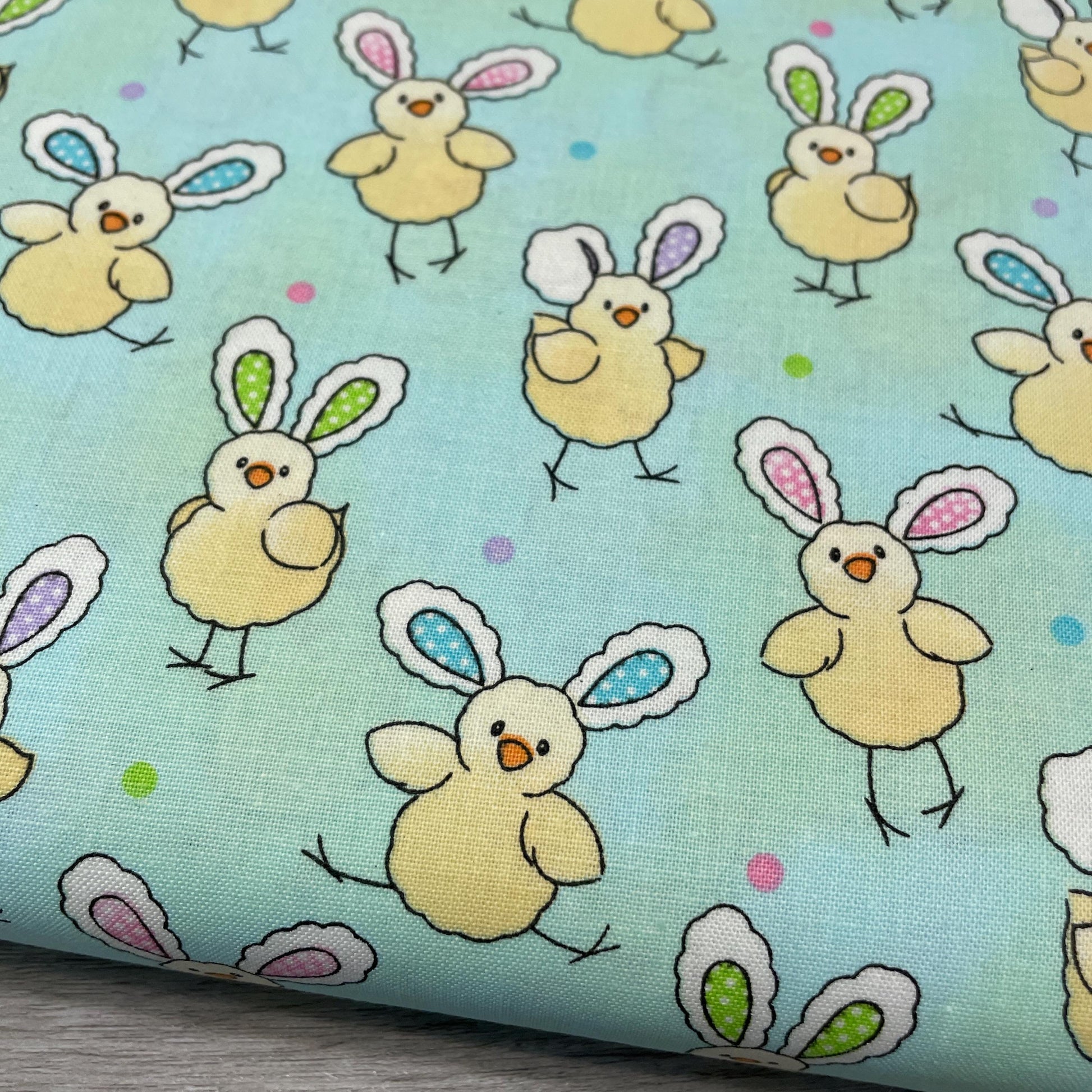 Chicks with Bunny Ears Fabric - Discontinued