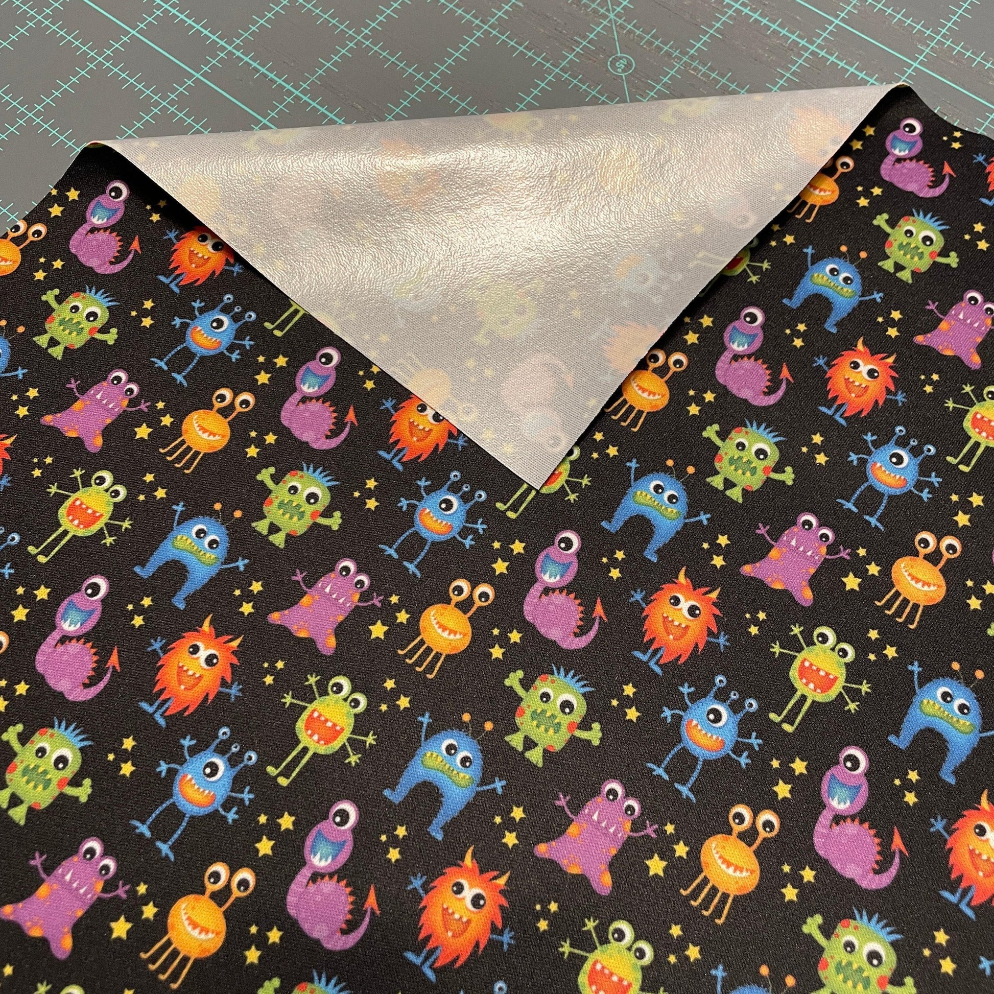 Cute Alien PUL Waterproof Fabric - 1 mil - 60" wide