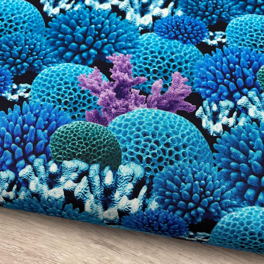 Coral Fabric - Ocean Story - 100% Cotton - Camelot Fabric