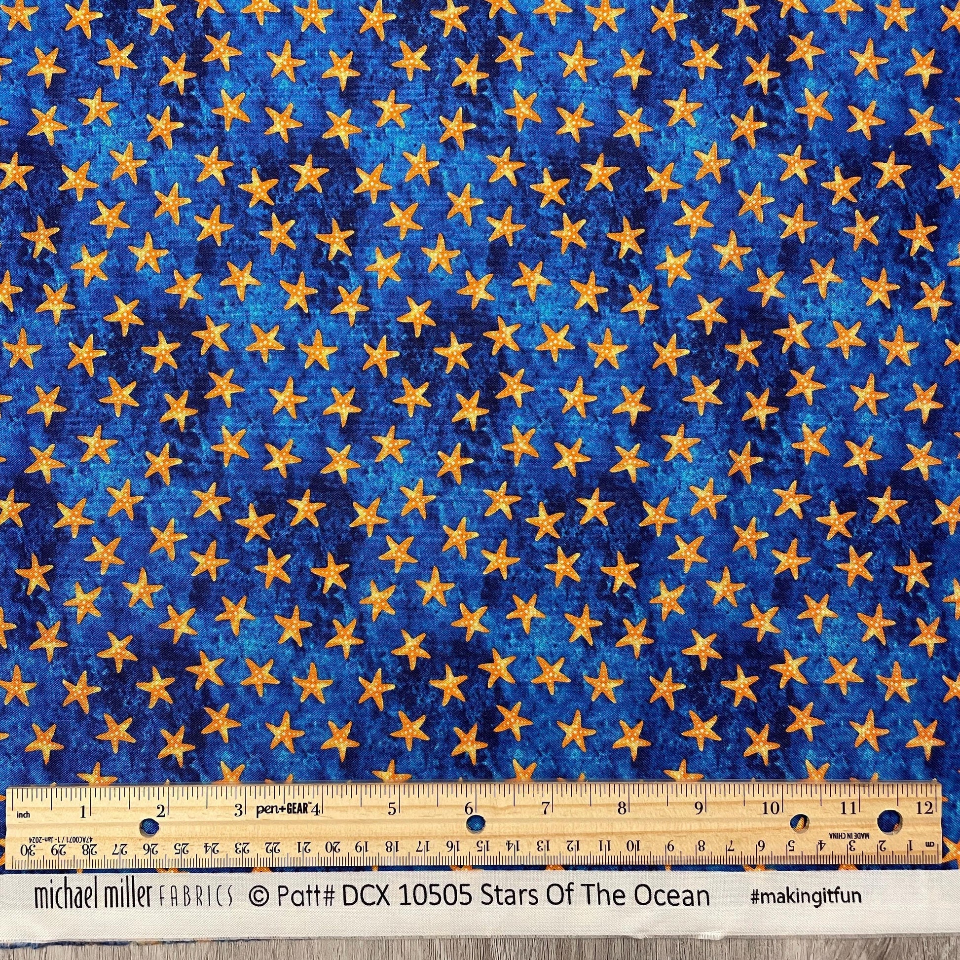 Starfish Fabric - Stars of the Ocean - Sea Maidens