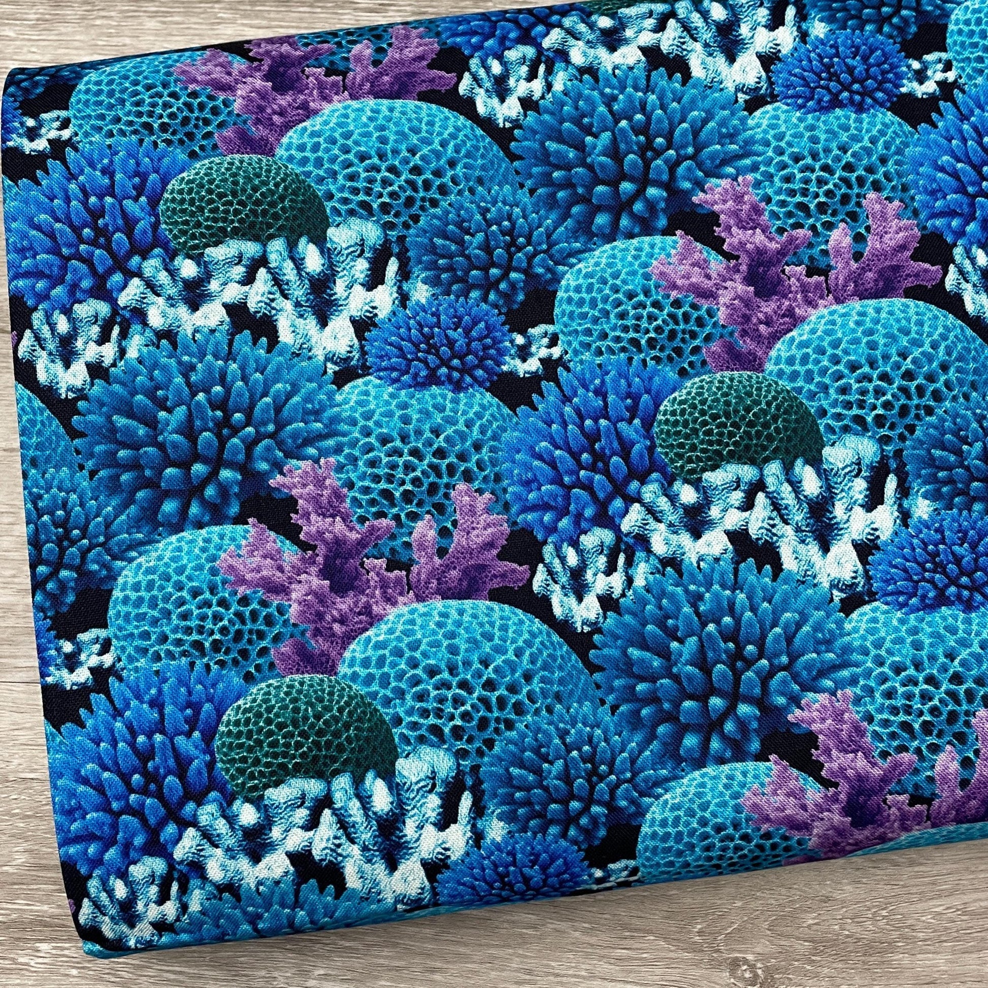 Coral Fabric - Ocean Story - 100% Cotton - Camelot Fabric