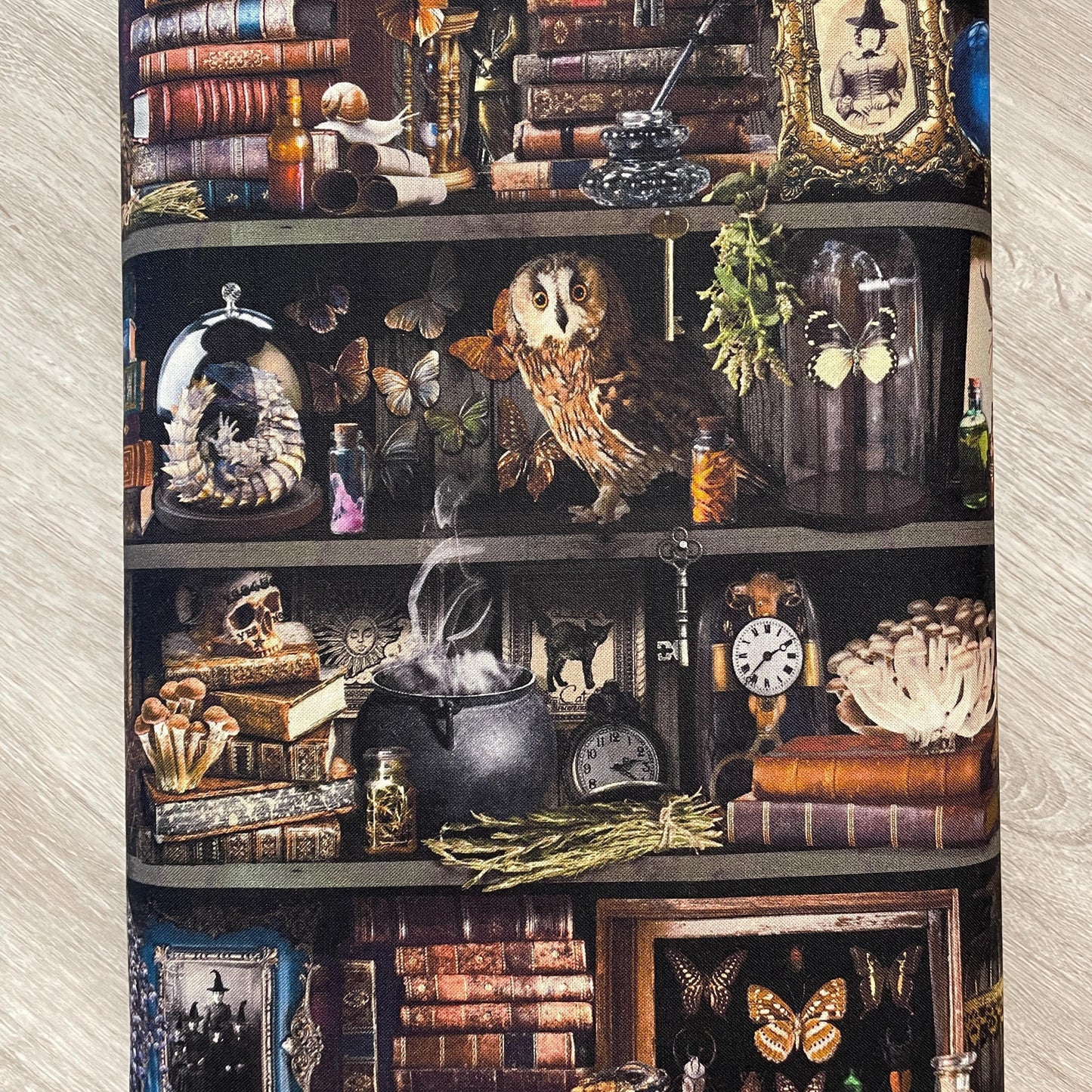 Witch Apothecary Book Shelf Fabric - 100% Cotton