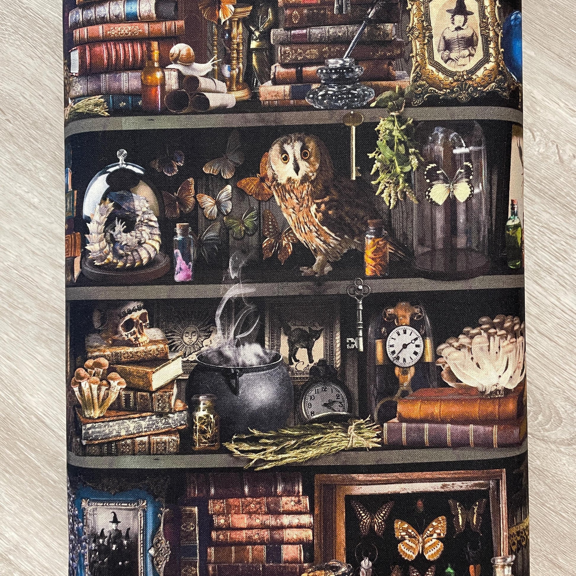 Witch Apothecary Book Shelf Fabric - 100% Cotton