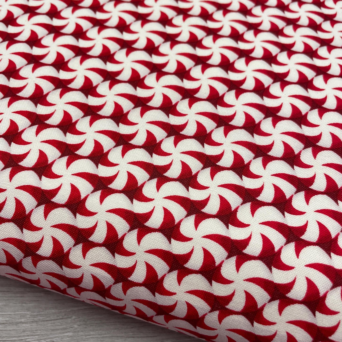 Christmas fabric - Starlight Mint Candy - Furry and Bright