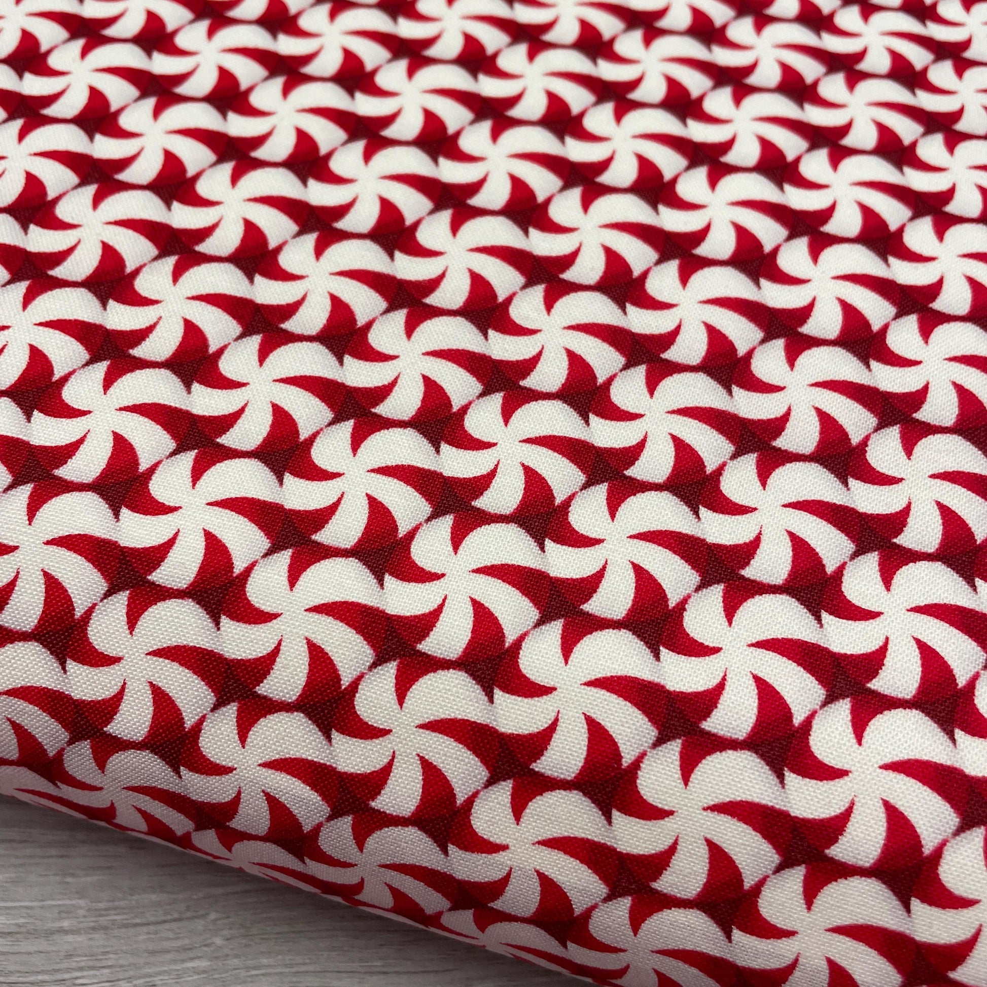 Christmas fabric - Starlight Mint Candy - Furry and Bright