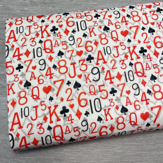 Playing Card Fabric - Follow Suit - Michael Miller - 100% cotton - Texas Holdem