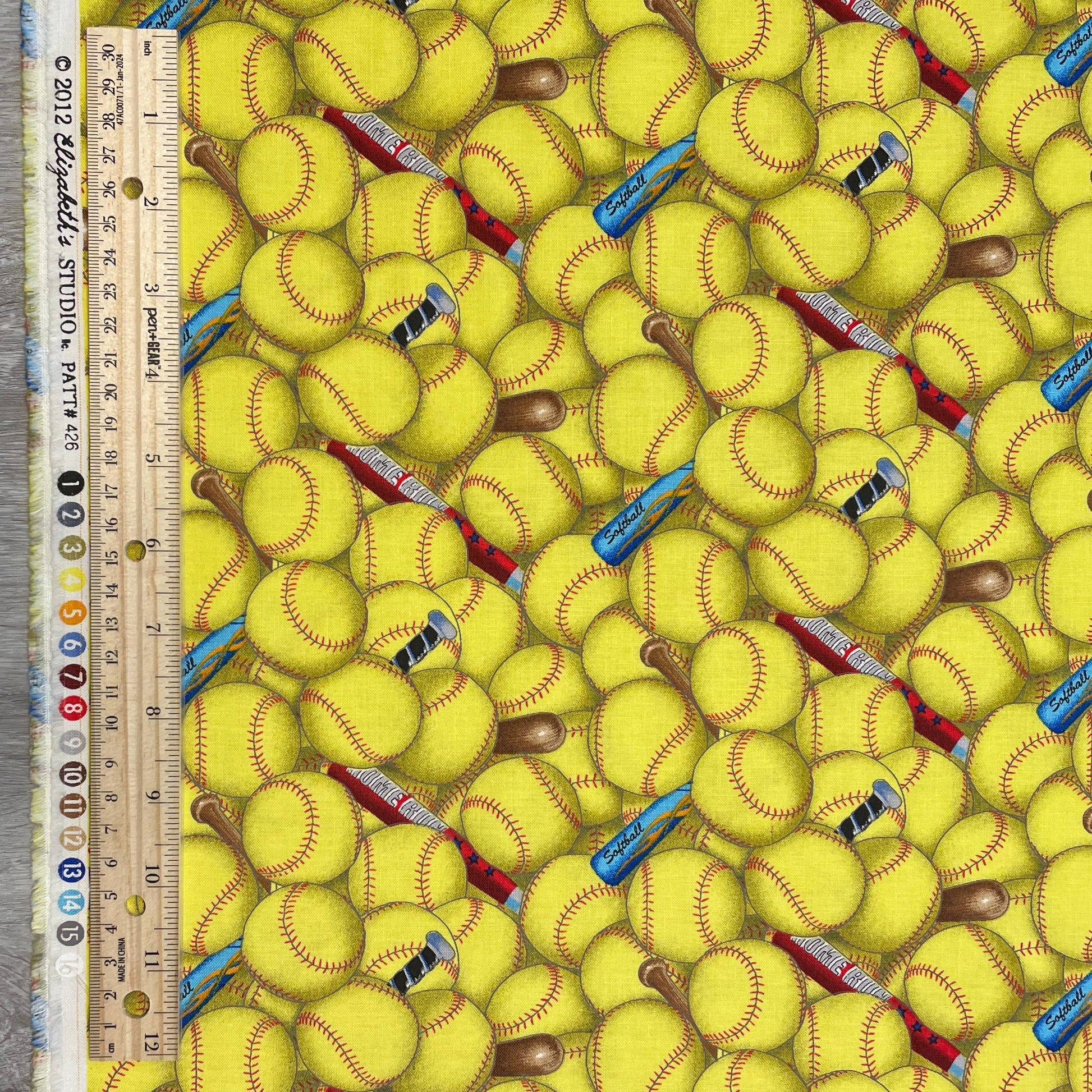 Softball fabric - Sports Collection - Elizabeth's Studio