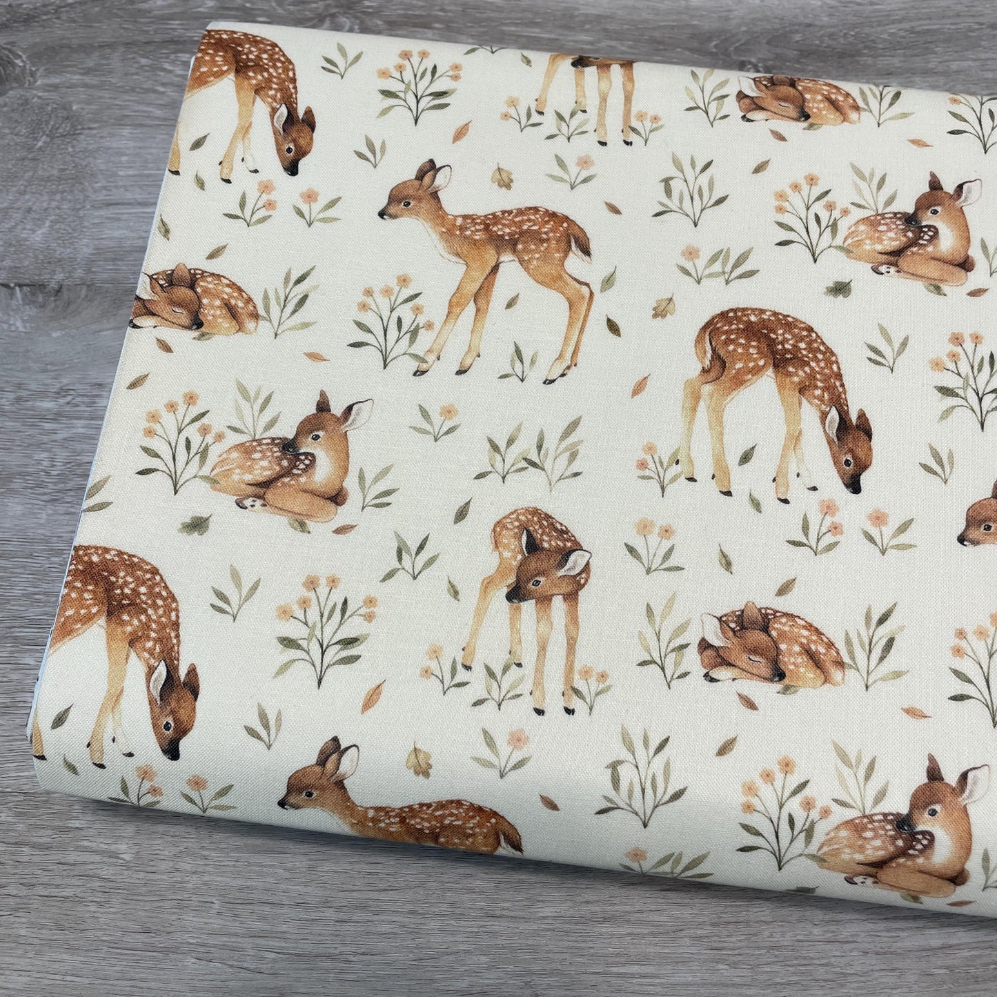 Dear Stella Deer Fabric - Little Fawn - 100% Cotton - DNS1905