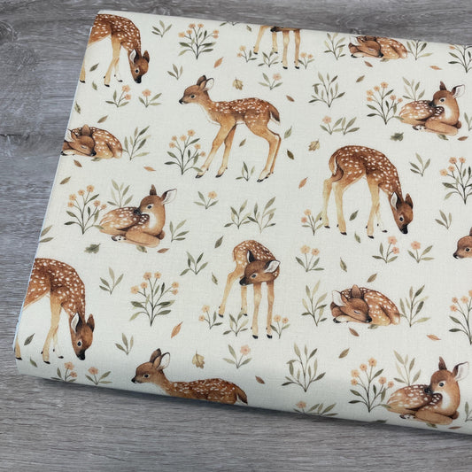 Dear Stella Deer Fabric - Little Fawn - 100% Cotton - DNS1905