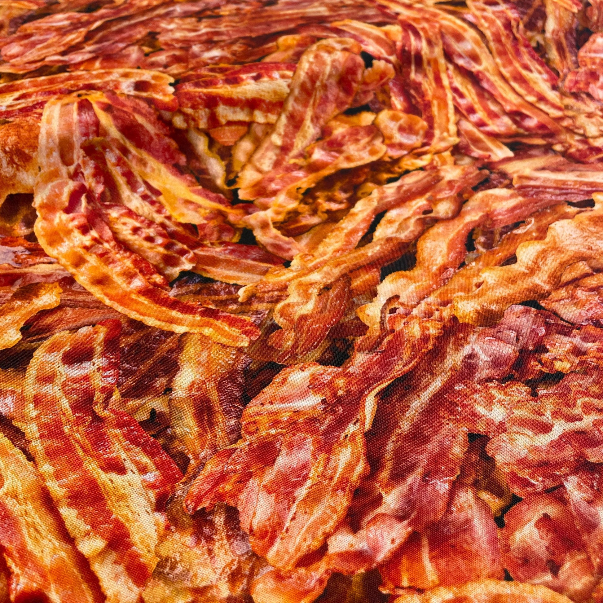 Bacon Fabric - Timeless Treasures - 100% Cotton - What's for Breakfast? - Food Pork Meat