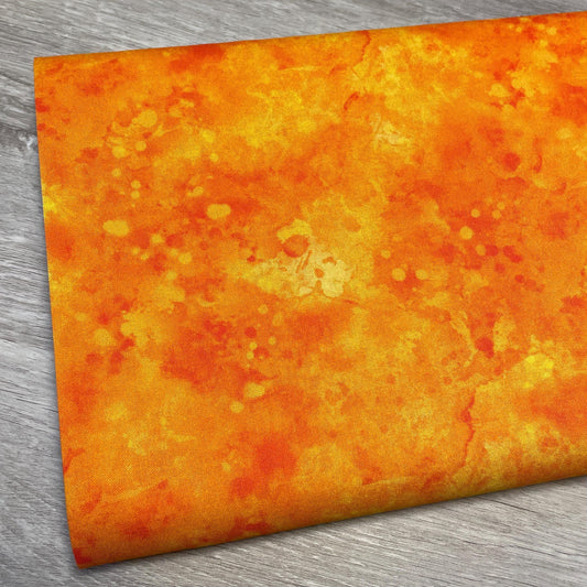 Orange Blender Fabric - Raindrops Collection