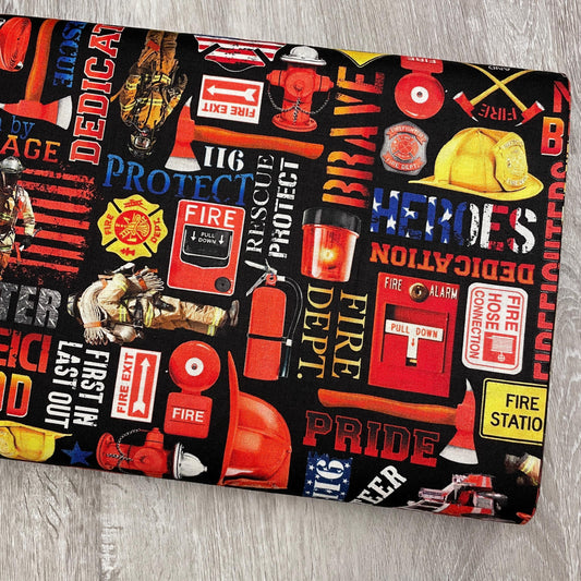 Firefighter Equipment and Text Fabric - Fire Department