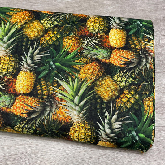 Pineapple Fabric - 100% Cotton - Whistler Studios - A La Carte - Welcome Committee - Fruit Food