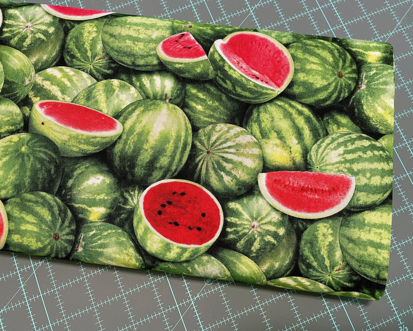 Watermelon Fabric - Food Festival collection - Elizabeth&#39;s Studio - 100% Cotton - Fruit Material Food Theme Picnic July 4th - Ships NEXT DAY
