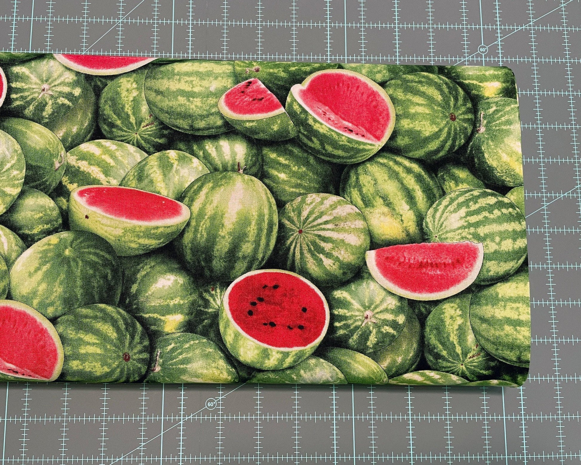 Watermelon Fabric - Food Festival collection - Elizabeth&#39;s Studio - 100% Cotton - Fruit Material Food Theme Picnic July 4th - Ships NEXT DAY