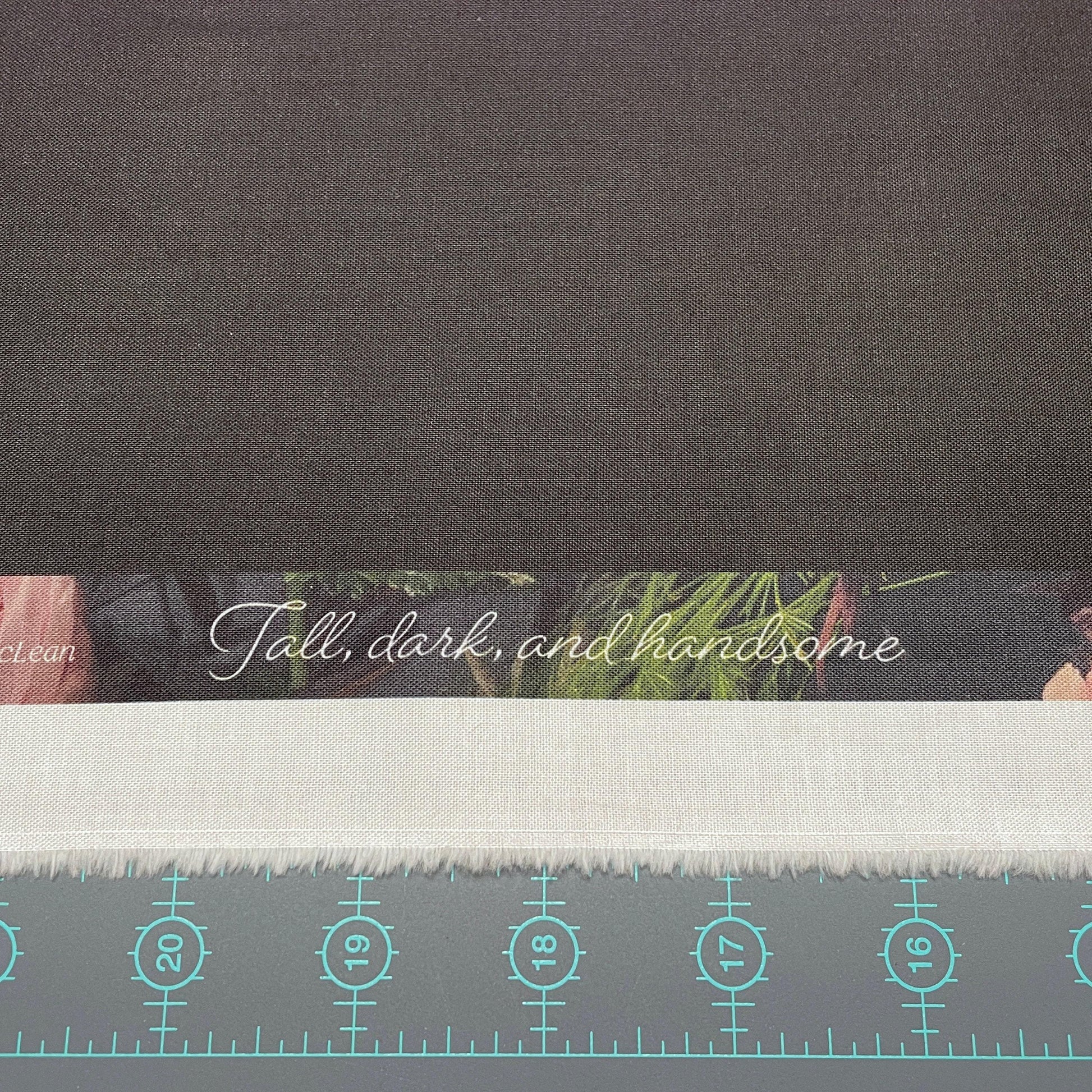Floral Arrangement Panel - 43 x 24" - Tall Dark and Handsome - 100% cotton fabric - Digital print