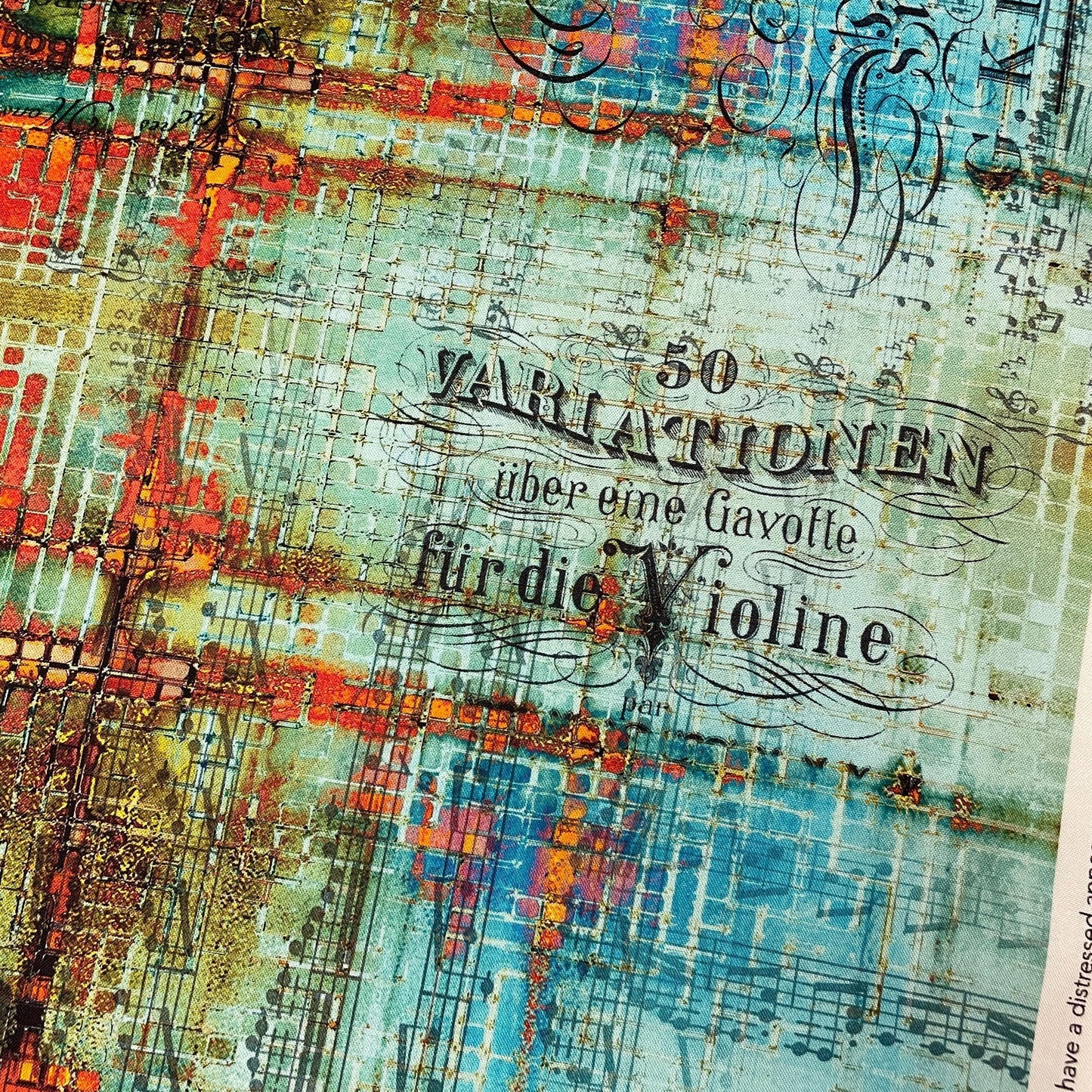 Tim Holtz Rusted Patina - 100% Cotton Fabric - FreeSpirit - Eclectic Elements - Abandoned Collection