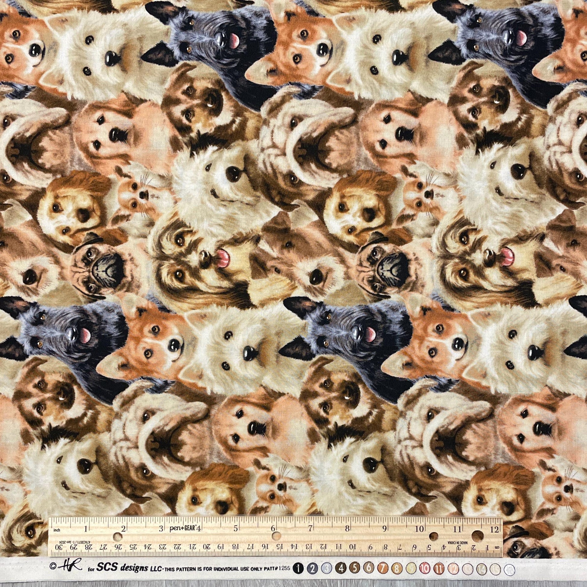 Dog fabric by the yard - Petpourri