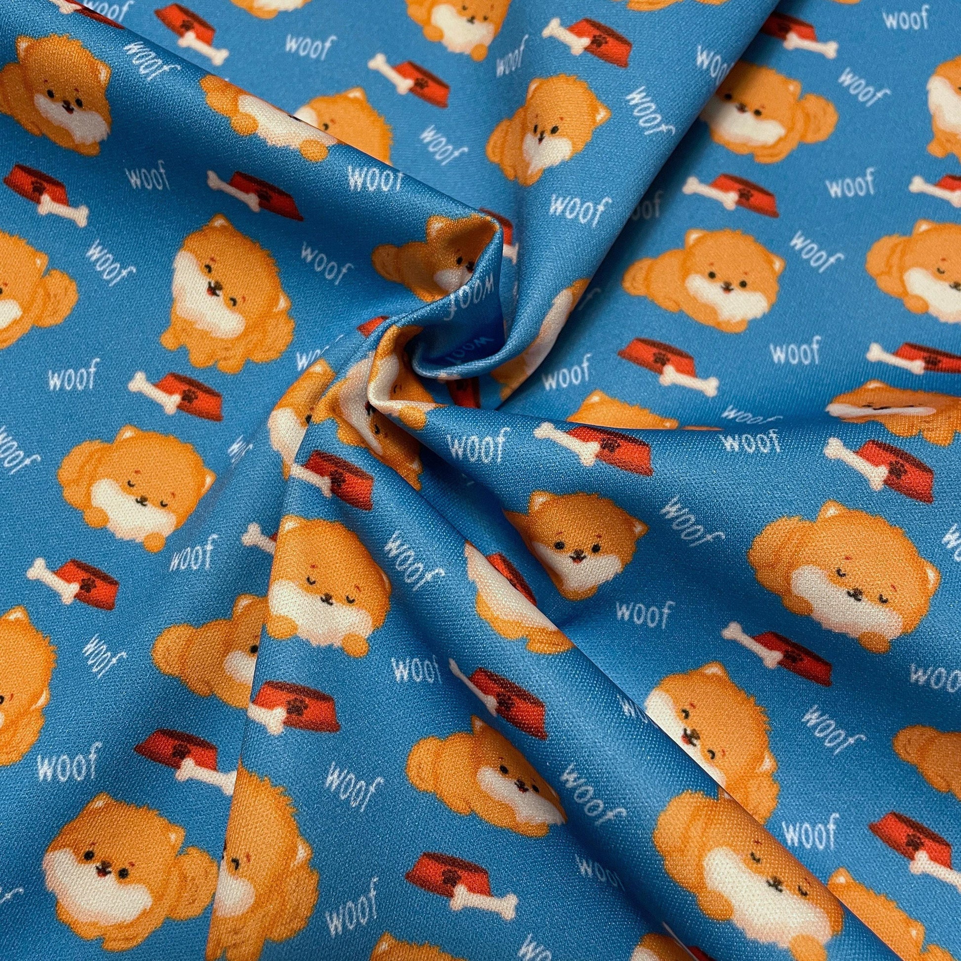 Dog PUL Waterproof Fabric - 1 mil - 60" wide - Pomeranian