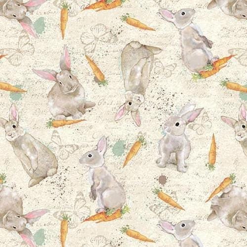 Easter Bunny Fabric - Bella Bunnies - Studio E - 100% Cotton