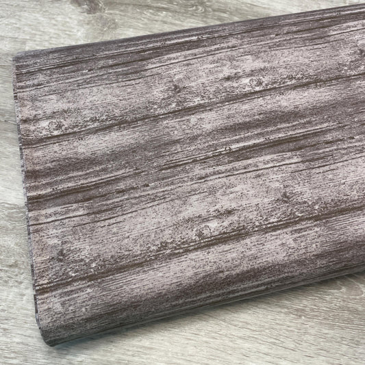Washed Wood Fabric - Charcoal Gray - 100% Cotton - Benartex Contempo Studio - Grey Barn