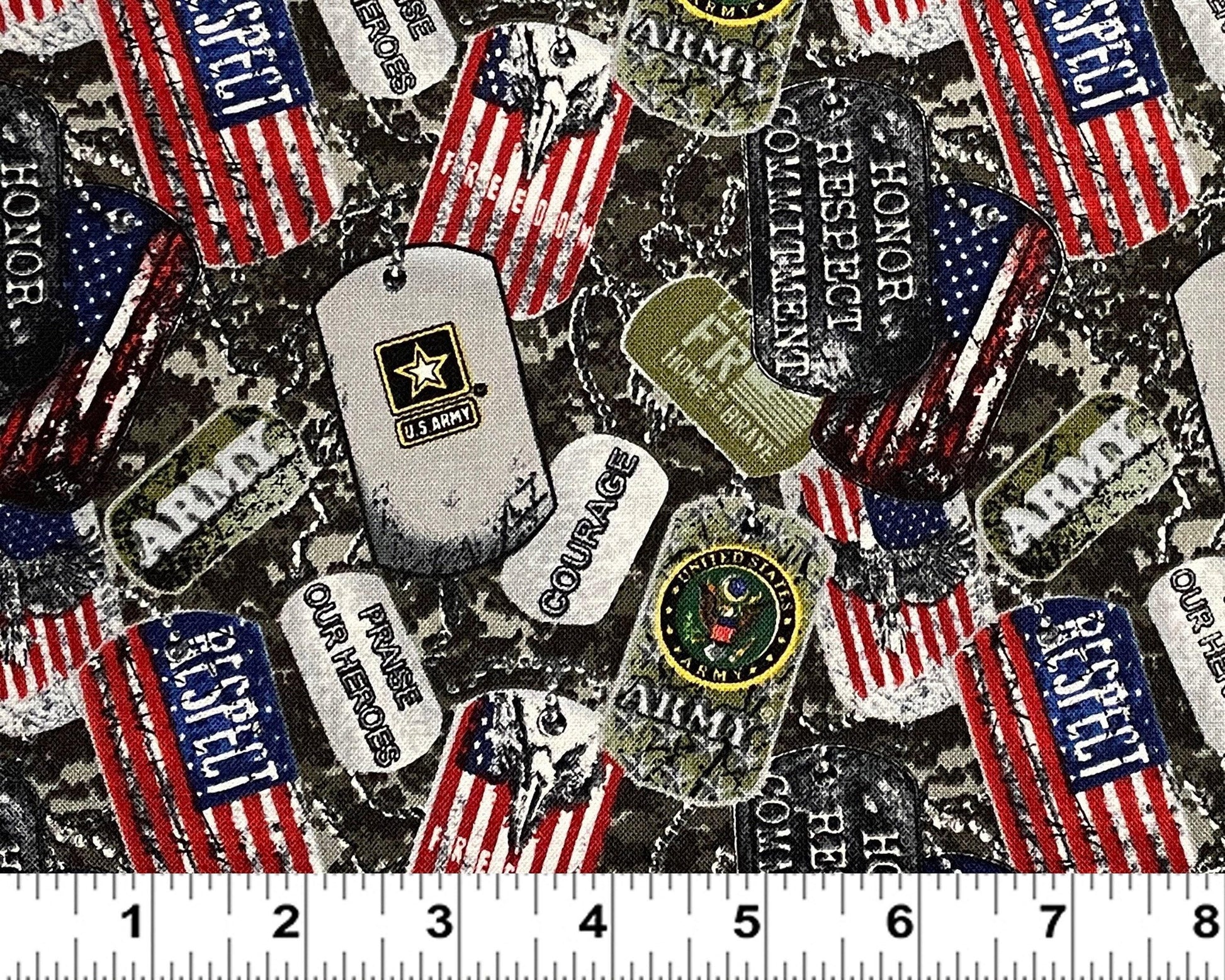 New! US Army fabric - U.S. Military - United States Army from Sykel - Ships NEXT DAY - 100% Cotton Fabric