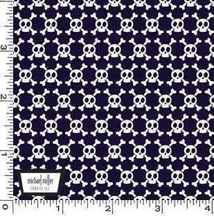 Dog Fabric - Pirate Fabric - Nautical Fabric - Michael Miller Woof Woof Pirates Collection - 100% Cotton - Ships Skulls - SHIPS NEXT DAY