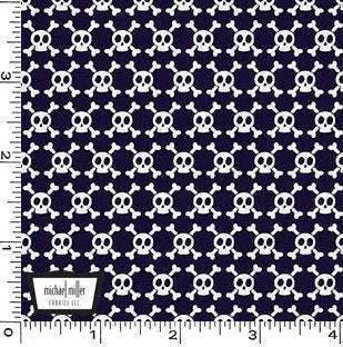 Dog Fabric - Pirate Fabric - Nautical Fabric - Michael Miller Woof Woof Pirates Collection - 100% Cotton - Ships Skulls - SHIPS NEXT DAY
