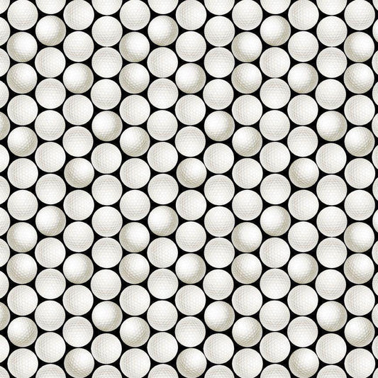Golf Ball Fabric - 100% Cotton Fabric from Timeless Treasures - Golf fabric by the yard