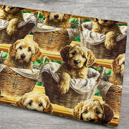 Goldendoodle fabric - Foust Exclusive Print - 100% Cotton