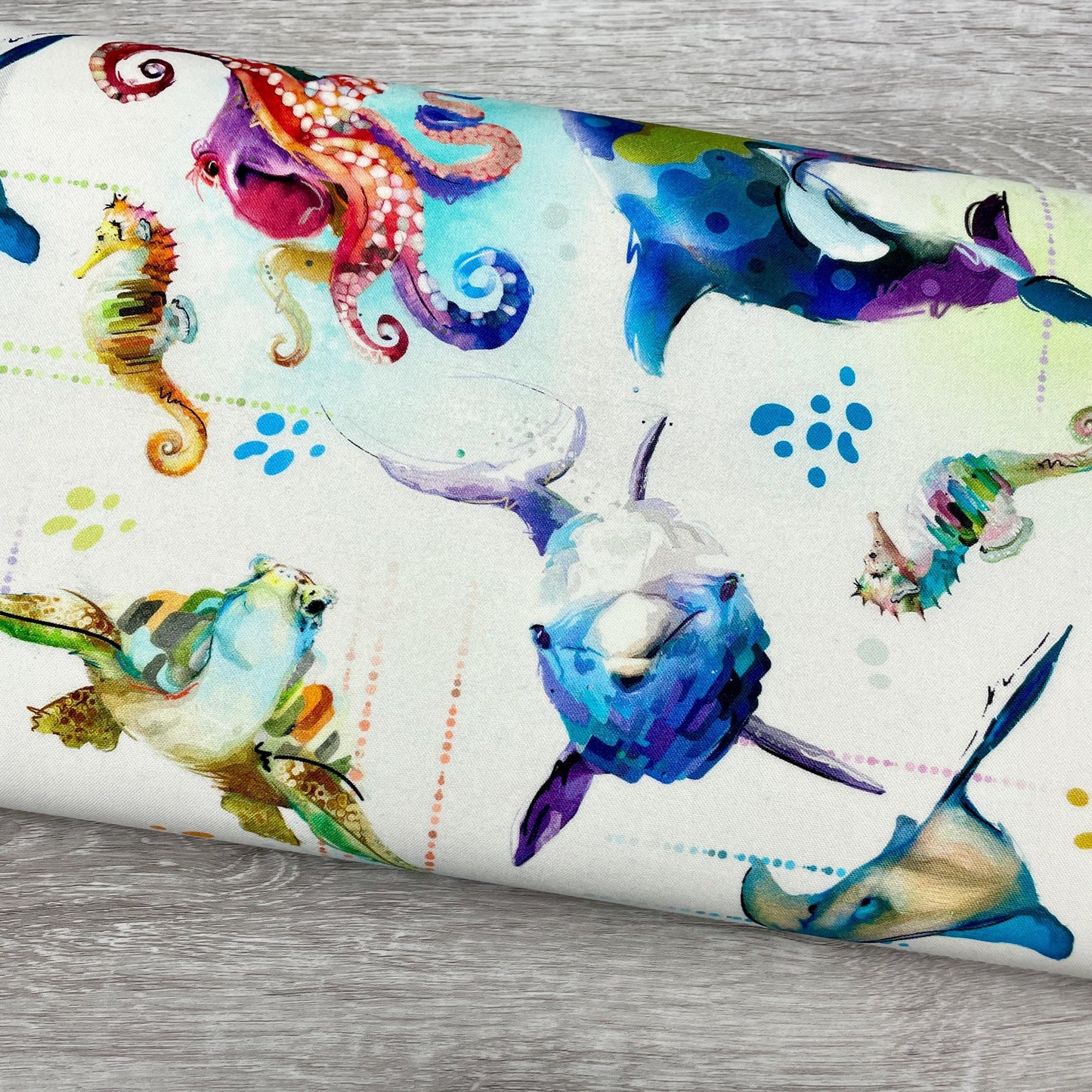 Sea Life fabric - Shining Sea - StudioE Fabrics - 100% Cotton