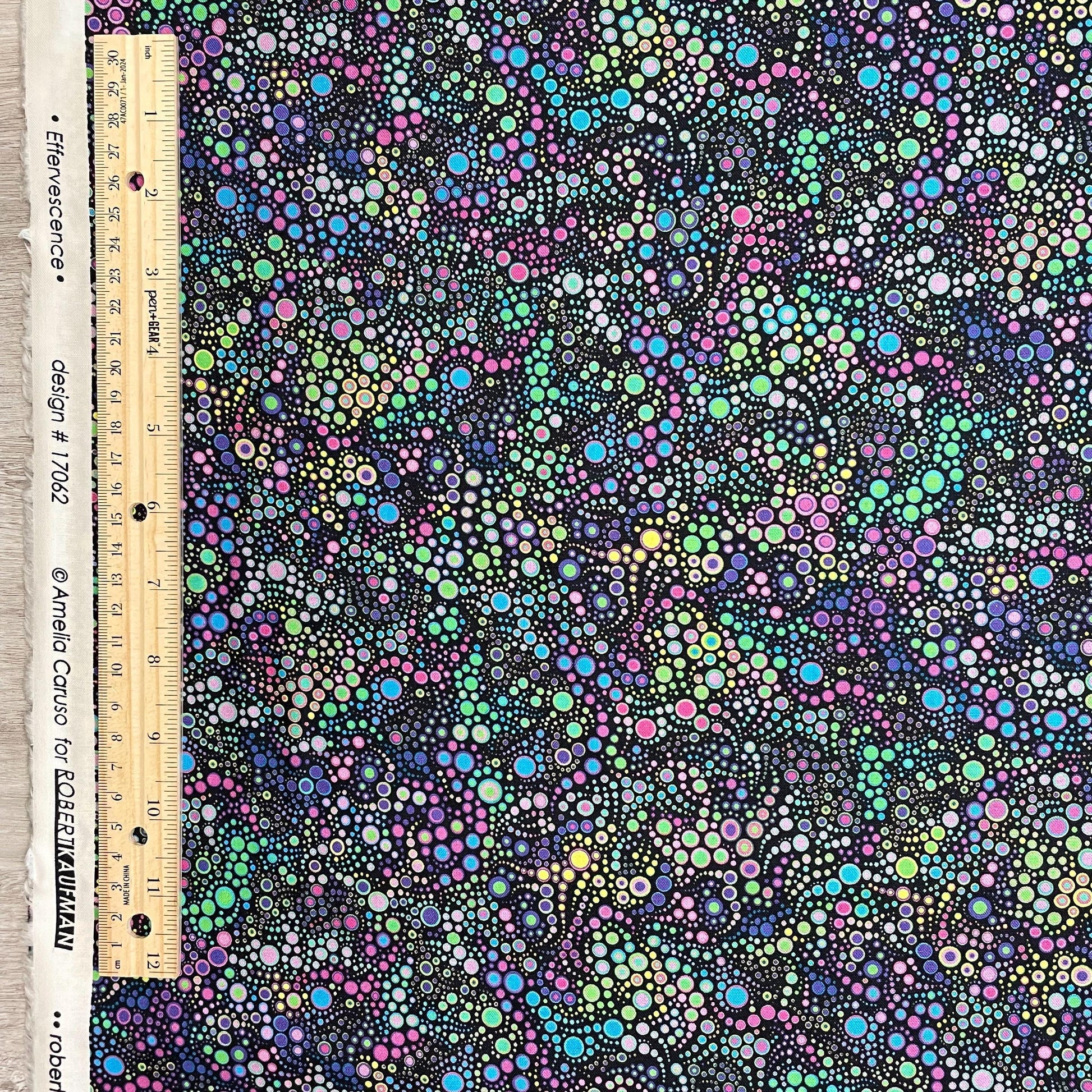 Mardi Gras Circles Fabric - Robert Kaufman - Effervescence - 100% cotton - Carnival Mardi Gras Parade Bubble Fabric