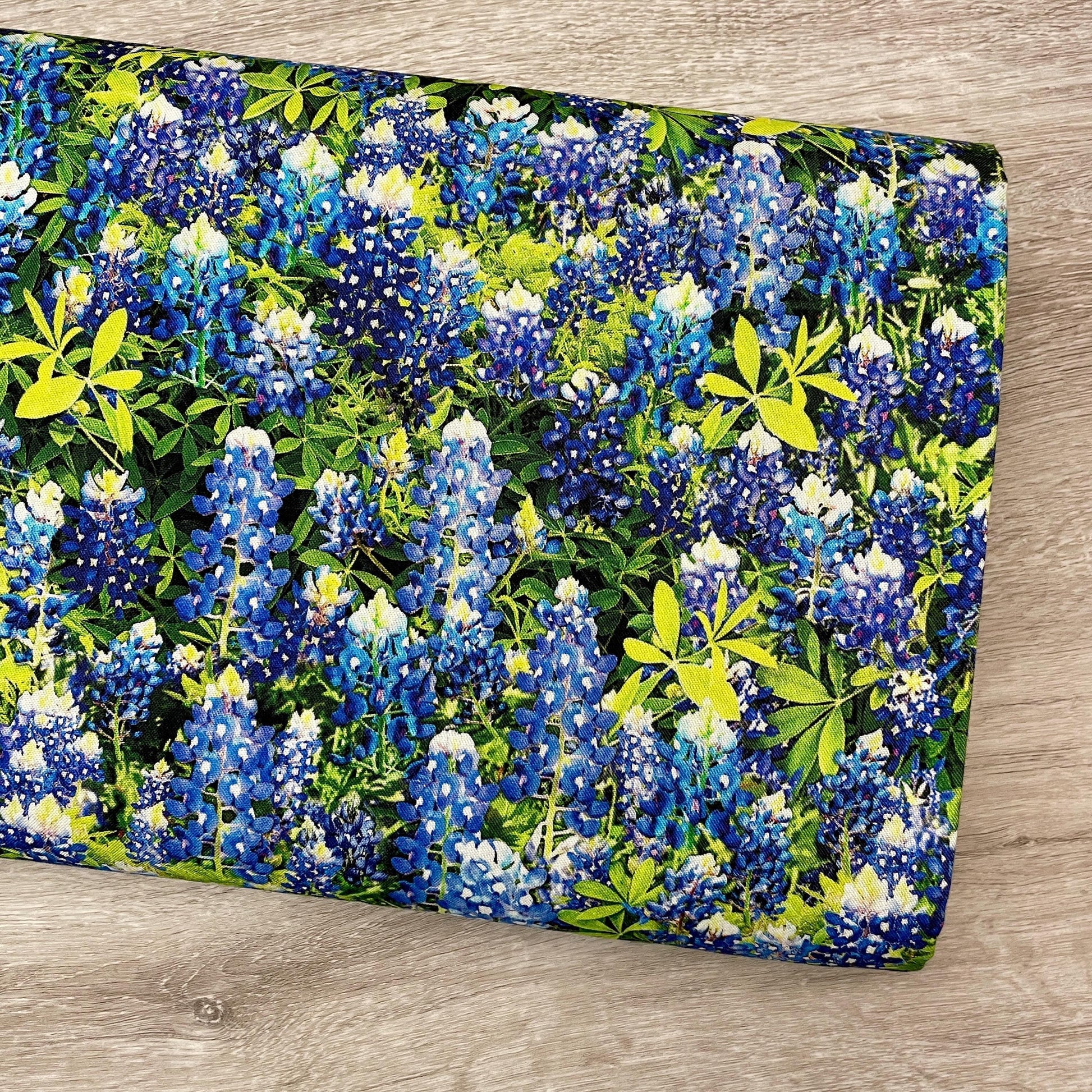 Bluebonnet Flowers - Benartex - 100% Cotton Fabric - Texas Flowers of Friendship