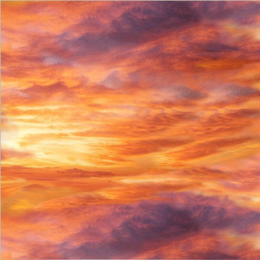 Sunset Clouds Fabric - 5 O'Clock Somewhere - Whistler Studios for Windham - 100% Cotton