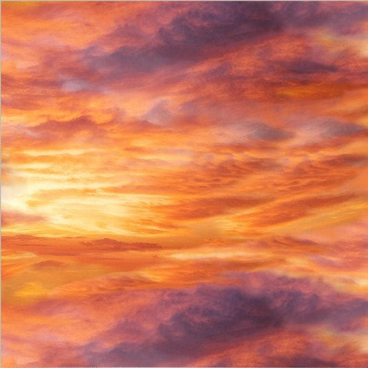 Sunset Clouds Fabric - 5 O'Clock Somewhere - Whistler Studios for Windham - 100% Cotton