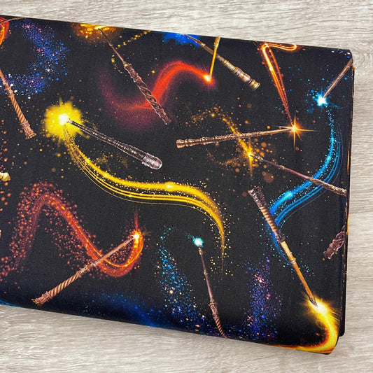 Magic Wands - 100% Cotton Fabric - Timeless Treasures - Mystic Library Collection - Witch