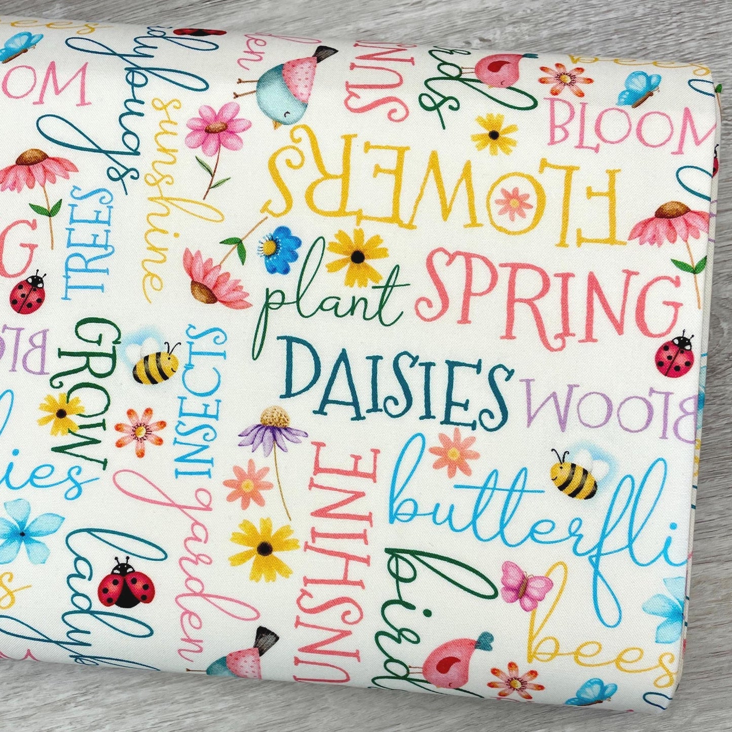 Sunny Words White - Benartex - 100% cotton - Sunshine Days