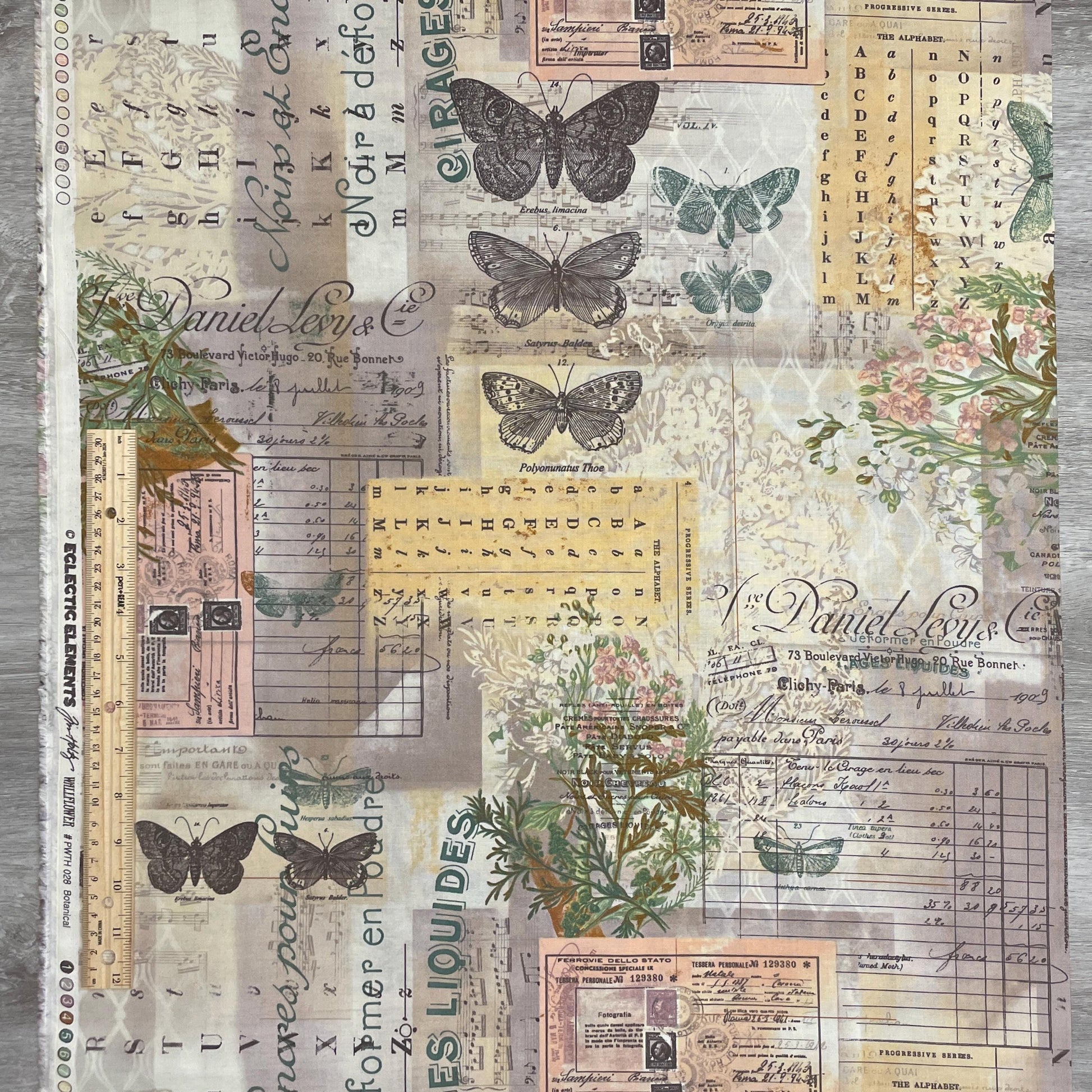 Tim Holtz Botanical - Multi - 100% Cotton Fabric - FreeSpirit - Eclectic Elements - Foundations Collection