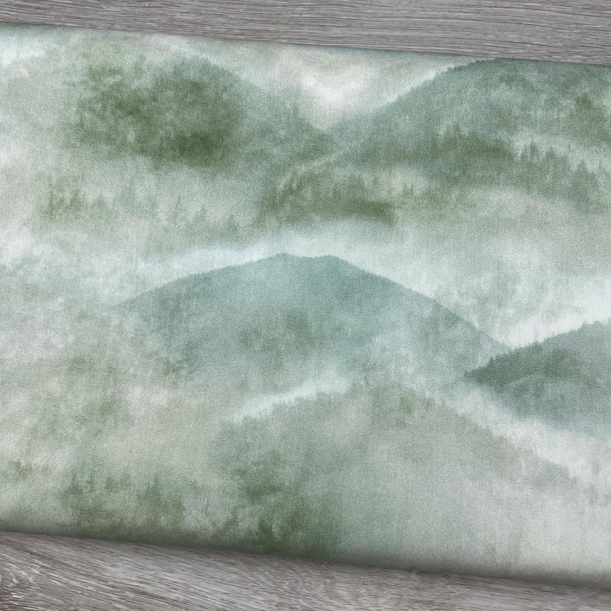 Mountain Range fabric - Sea Salt Collection - Hoffman - 100% Cotton - Misty Mountain Range Moss MRD35-98