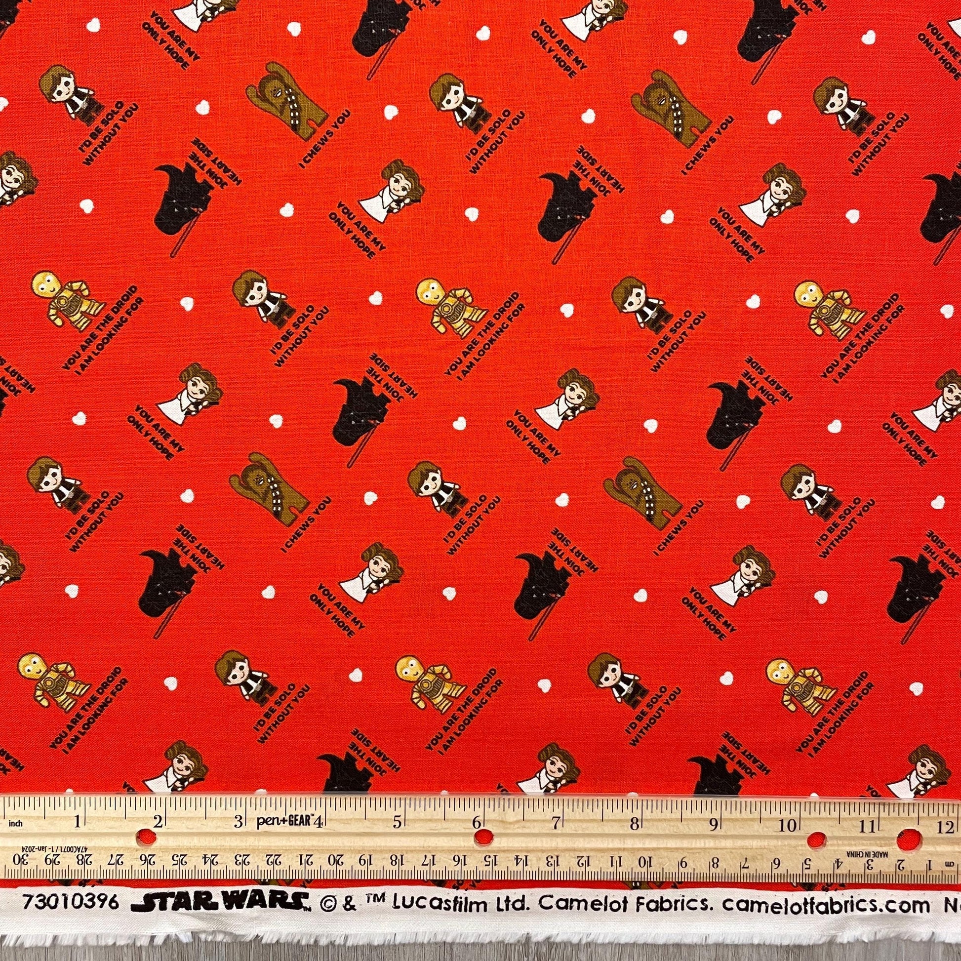 Star Wars Fabric - Character Valentine Greeting