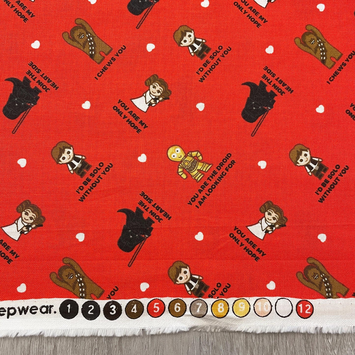 Star Wars Fabric - Character Valentine Greeting