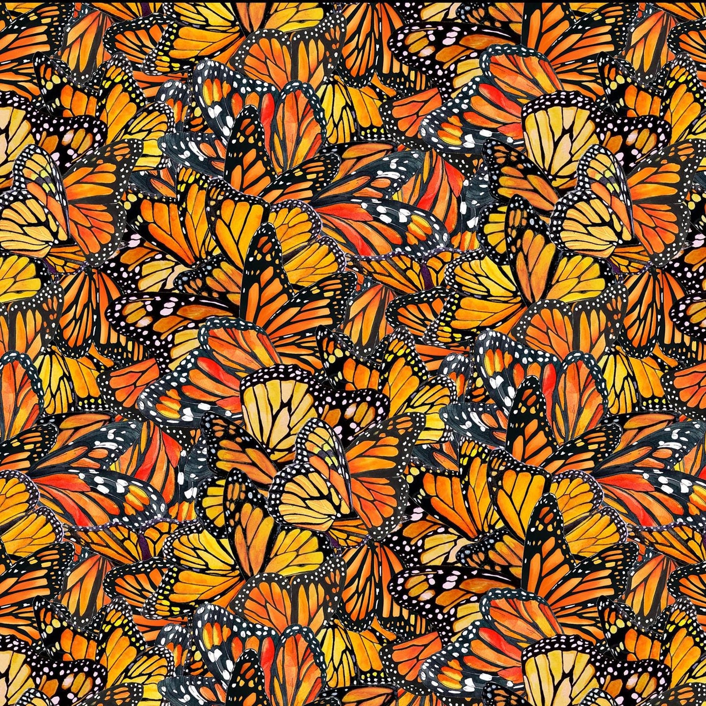 Monarch butterfly fabric - Monarch Dance - 100% Cotton - Elizabeth's Studio 711Multi