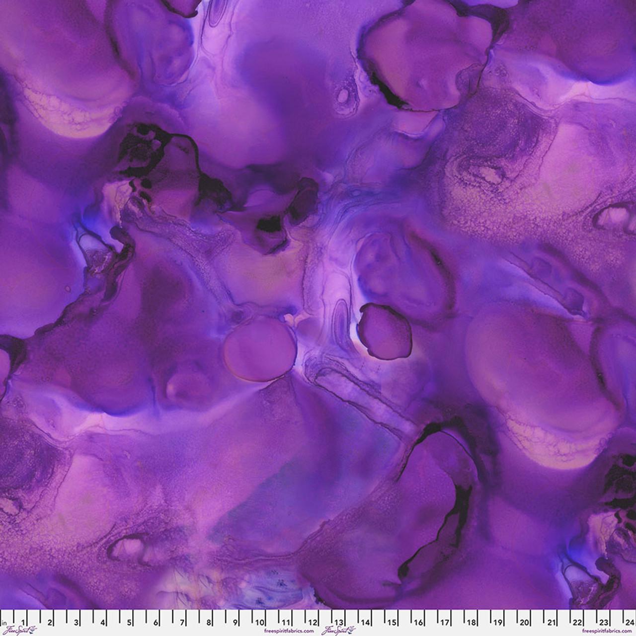 Tim Holtz Alchemy - Opulent - 100% Cotton Fabric - FreeSpirit - Eclectic Elements - Purple Blender