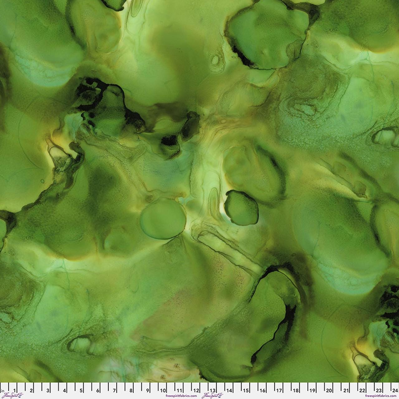 Tim Holtz Alchemy - Elixir - 100% Cotton Fabric - FreeSpirit - Eclectic Elements - Green Blender