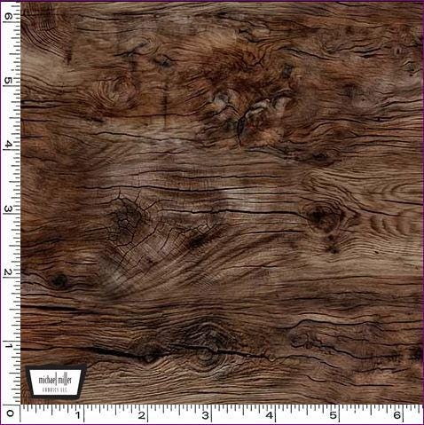 Woodgrains Fabric - Brown - 100% Cotton - Michael Miller - North Country - DDC12451-BROW-D